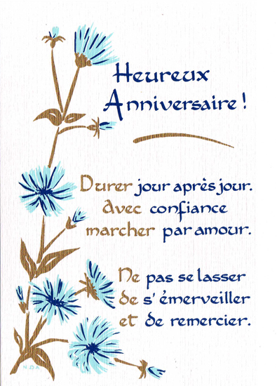 Carte Un Beau Jour Joyeux Anniversaire