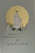 Lot de 25 images Notre Dame de l'Assomption - Sainte patronne de la France - dorure.
