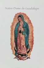 Carte double Notre Dame de Guadalupe avec prière de consécration au verso 13 cm /18 cm