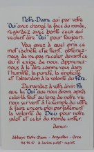 Prière à Notre Dame du Oui