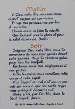 Prière du matin et du soir