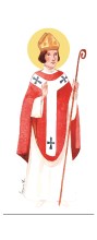 Signet Saint patron sans prénom à personnaliser - motif - Evèque