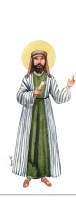 Signet Saint patron sans prénom à personnaliser - motif - Martyre
