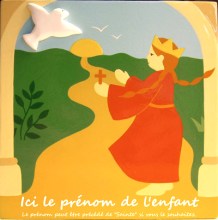 Plaquette saint patron fille personnalisable