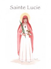 aquarelle sainte Lucie