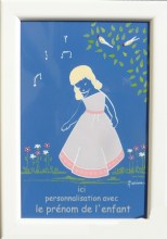 Plaquette  Saint Patron Sainte Florine : Jeune fille