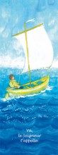 image de communion, profession de foi, confirmation : jeune homme navigateur sur son bateau