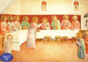image de communion. La Cène de Fra Angelico
