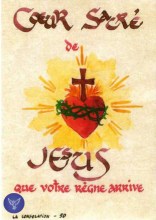 image du coeur de jésus pour une ordination ou des voeux religieux