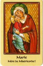 iamge de prière avec le Souvenez-vous ô Vierge de Saint Bernard