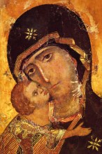 Petit poster de la Vierge de Vladimir