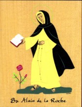 Saint Alain de la Roche, plaquette saint patron