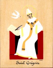 Plaquette Saint patron pour grégoire