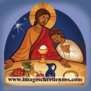 magnet de Jésus avec un premier Communiant