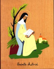 Plaquette saint patron Astrid